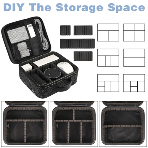 Cord Organizer Case with Adjustable Divider