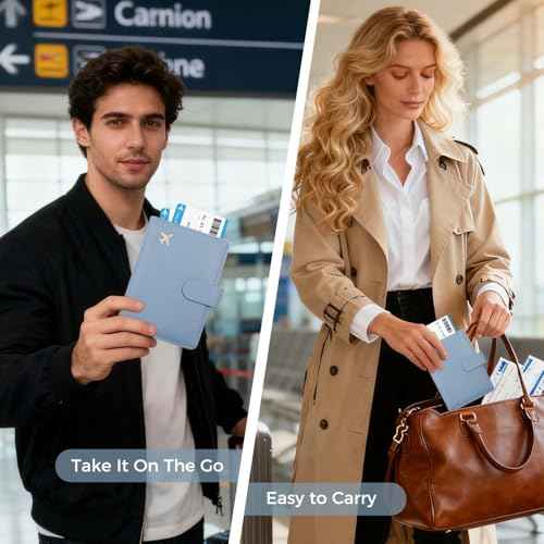 Premium Leather Passport Holder Covers Case