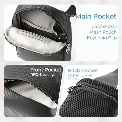 Sling Bag Anti Theft Sling Crossbody Bag for Women Men