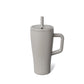 BrüMate Era 20 oz Tumbler with Handle and Straw | 100% Leakproof Insulated Tumbler with Lid and Straw | Made of Stainless Steel | Cup Holder Friendly Base | 20oz (Mocha)