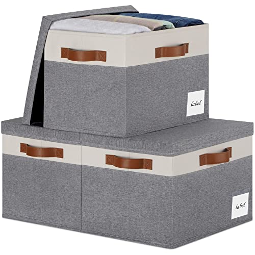 Extra Large Storage Bins with Lids (3 Count)