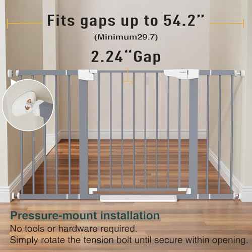 29.7 54.2" Wide Baby Gate