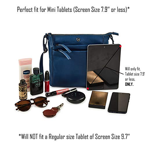 Leather Crossbody Bags for Women Small Genuine Nappa Purse Multi