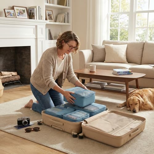 4 Piece Compression Packing Cubes for 3 (4 Count)
