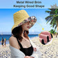 Women Floral Reversible Wide Brim Sun Hats Wired Edge Summer UPF Hat for Beach Hiking Garden Travel Lawn Work Chin Strap