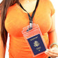 Bulk 20 Pack Heavy Duty Water and Tear Resistant Passport Holders with Lanyard