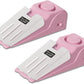 2 Pack Portable Door Stop Alarm, Door Stopper with 120db Loud Security Alarm, Travel Door, Doorstops Wedge Sensors Security Devices for Traveling Apartment Hotel and Home (Pink)