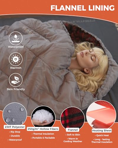 Heated Sleeping Bag for Adults