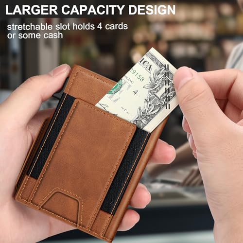 Wallet for Men Wallet with Slim Pop Up Card Holder 9 (13 Count)