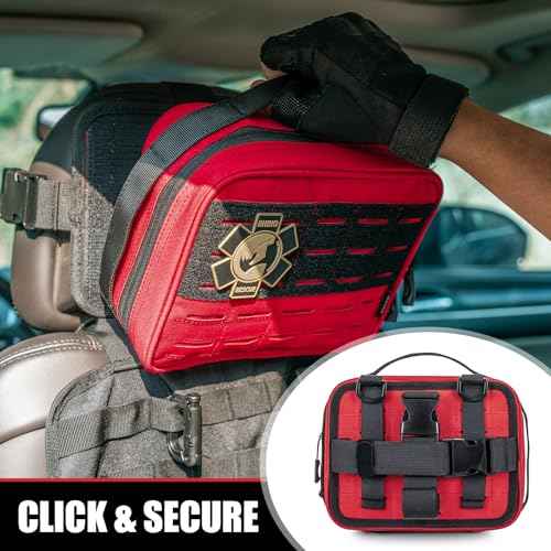 Vehicle IFAK Trauma Kit with CAT Tourniquet Red