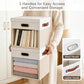 11x11 Inch Ultra Thick Fabric Storage Bins with Lids & Windows (3 Count)