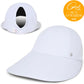 Ponyflo Sunblocker Wide Brim Hat - Oprah Awards Best Sun Hat - UV 50 Protection - Ponytail Sunhat for Women