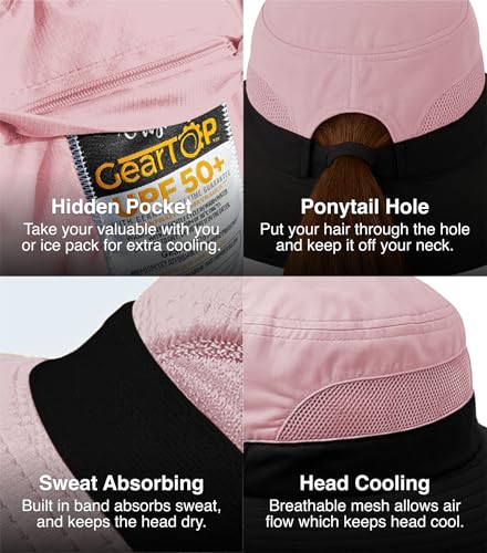 Ponytail Sun Hat for Women with UPF 50+ UV Protection
