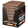 Multipurpose Protective Cover Brown Poly Tarp 10' x 10' (20 Count)