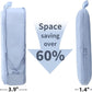 tianzong Compression Packing Cubes for Suitcases, Luggage Organizer Bags Set for Travel (Grey, 2 Pack Large)