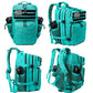 Military Tactical Backpack for Men and Women 45L Army 3 Days Assault Pack Bag Large Rucksack with Molle System Lake Blue