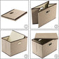 Large Collapsible Storage Bins with Lids [1