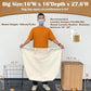 Cotton Canvas Laundry Bag with Handles & Base 16"Wx16"D x27.6"H