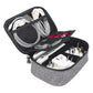 Travel Electronics Organizer Small Carrying Case for Cables Phone Chargers USB Plugs Power Cords Earbuds Adapter Tech Accessories Pouch
