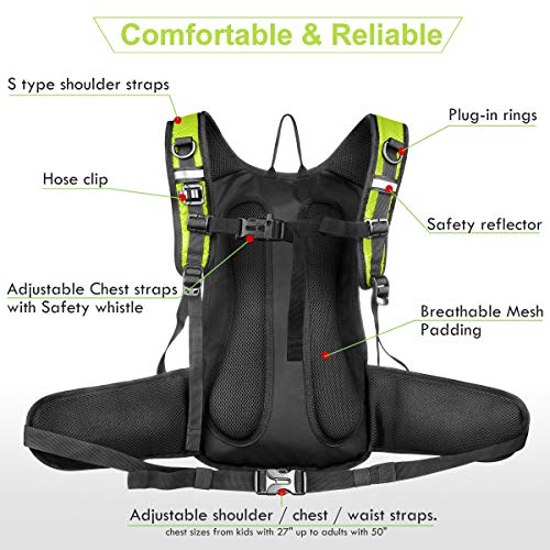 Insulated Hydration Backpack Pack with 3L BPA Free Leak Proof Water Bladder