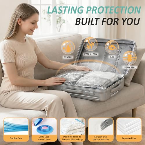 Vacuum Storage Bags with Hand Pump