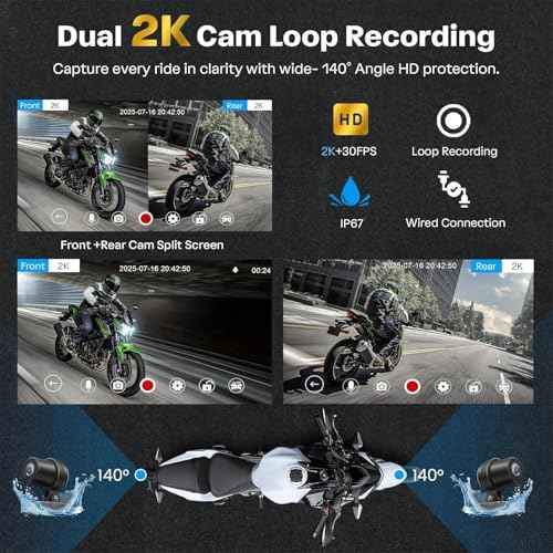 Motorcycle CarPlay Screen with Android Auto