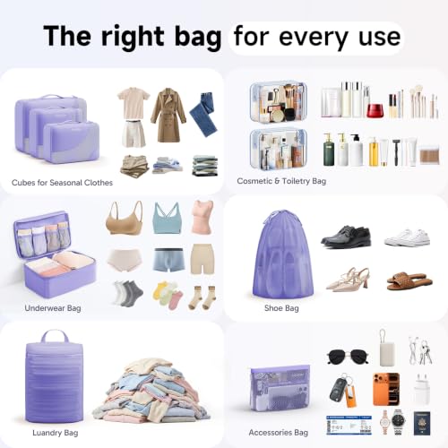 Packing Cubes for Travel (9 Count)