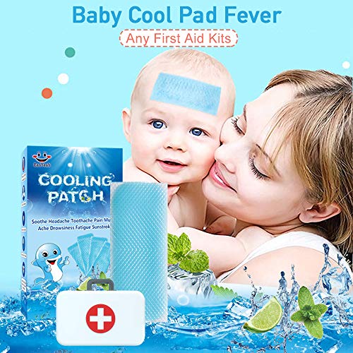 Cooling Patches for Fever Discomfort & Pain Relief (12 Count)