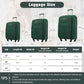 Softside Luggage Set Softshell Lightweight 3 Piece Spinner Suitcase (3 Count)