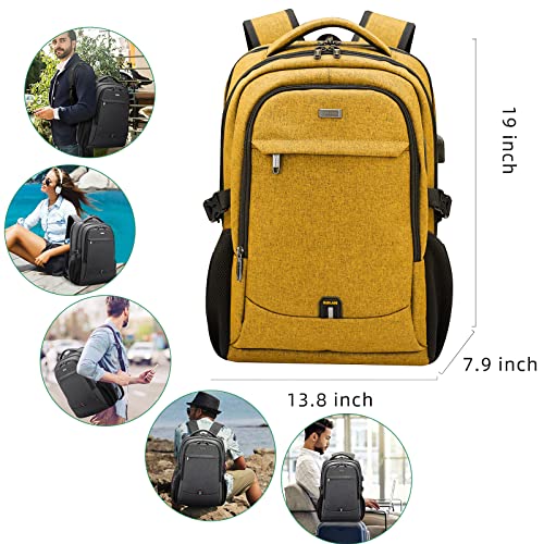 17 Inch Laptop Backpack for Travel Water Resistant College Backpack for Women Laptop Bag with USB Charging Port Work Backpack