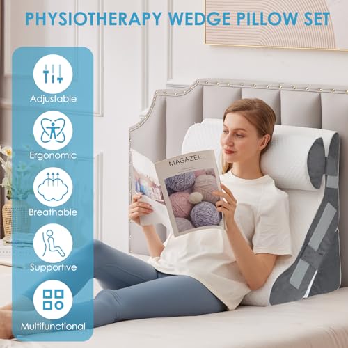 Wedge Pillow Set for After Surgery (3 Count)