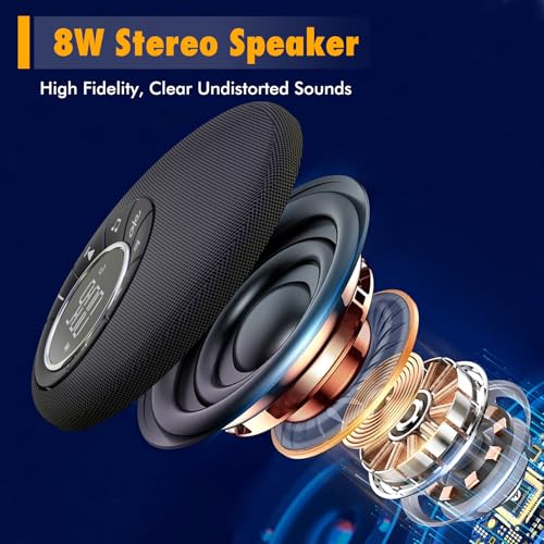 Nightlight Bluetooth Speaker Alarm Clock