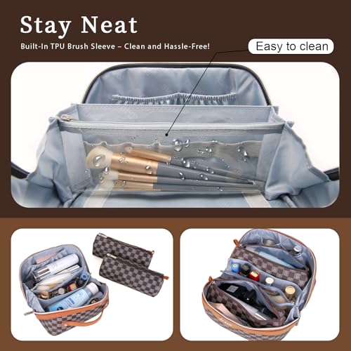 Travel Makeup Bag Organizer Cosmetic Bag (3 Count)