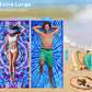 Microfiber Beach Towel with Bag Oversized 71x32 Sand Free 6 Pack (6 Count)