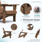 Outdoor Adirondack Chair Set of 2 with Cup Holders (2 Count)