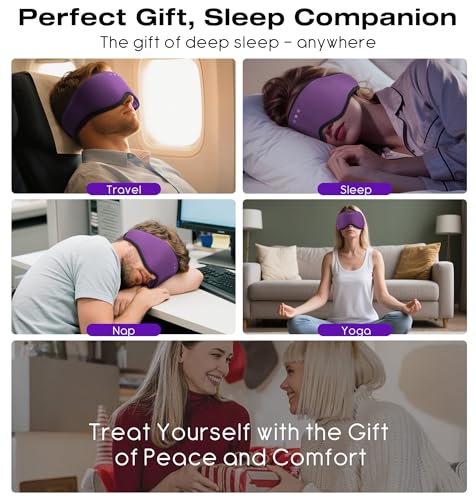 Bluetooth Sleep Headphones with 3D Eye Mask for Zero Pressure
