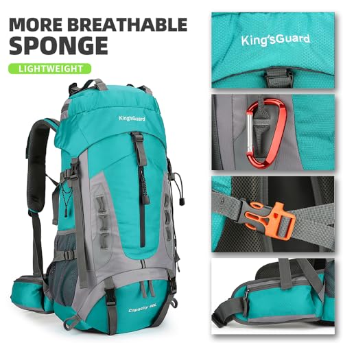 60L Hiking Backpack for Men and Women Lightweight Camping Hiking Backpack with Rain Cover Large Waterproof Travel Backpack Backpacking Pack