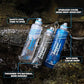 Collapsible Water Filter Bottle with 0.01 Micron Filtration
