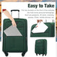 Softside Luggage Set Softshell Lightweight 3 Piece Spinner Suitcase (3 Count)
