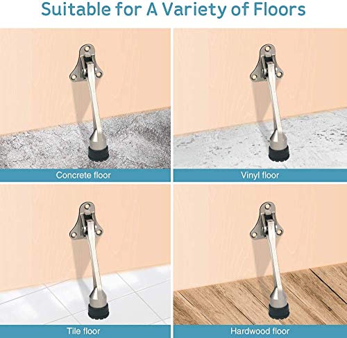 Door Stopper Kick Down Door Stops for Heavy Doors (12.15 Count)
