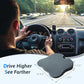 Wedge Car Seat Cushion for Better Visibility & Sciatica Pain Relief