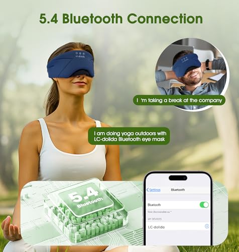 Sleep Mask with Headphones Bluetooth 5.4
