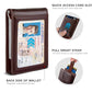 RFID Blocking Slim Bifold Genuine Leather Minimalist Front Pocket Wallets for Men with Money Clip Thin Gift