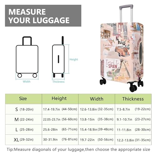 Travel Luggage Cover Suitcase Protector Fits 18