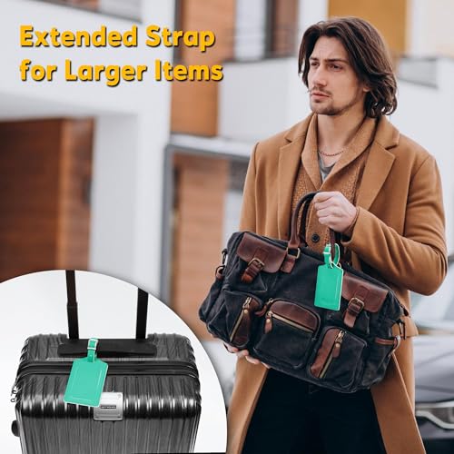 8 Pack Luggage Tags for Suitcases Airplane Travel Essentials (8 Count)