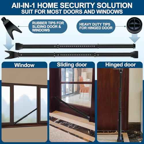 2 Pack Door Security Bar