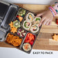 Rover Stainless Steel Bento Box Style Lunch Box for Kids with 5 Compartments