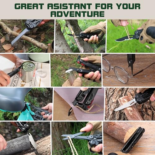 19-in-1 Multitool Pliers Stainless Steel Self-Locking
