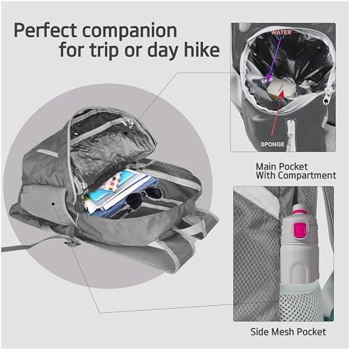 35L Foldable Waterproof Backpack For Outdoor Sports With Inside Wet Clothes Compartment Packable For Multiple Uses Ultra Lightweight Ideal For Hiking Men And Women Travel