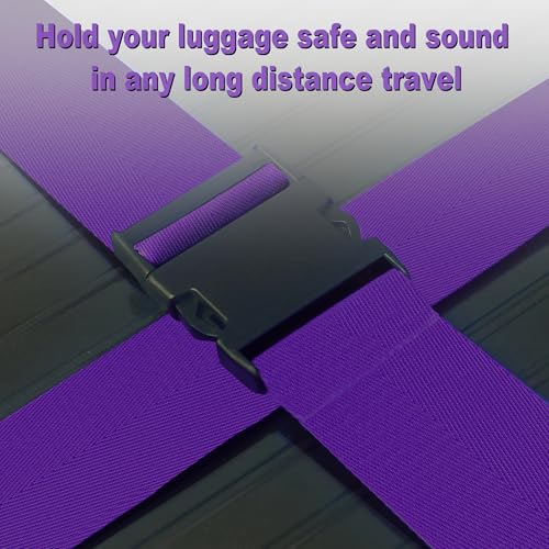 Luggage Straps for Suitcases TSA Approved Travel Belt by Chelmon (4 Count)
